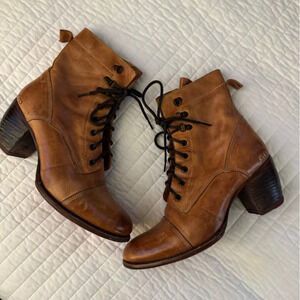 Brown Leather Ankle Boots